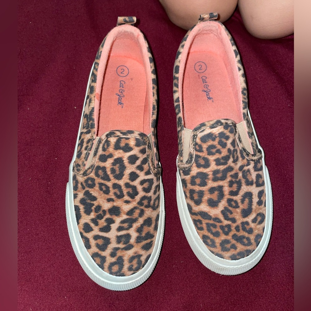 Girls Cat & Jack Leopard Shoes